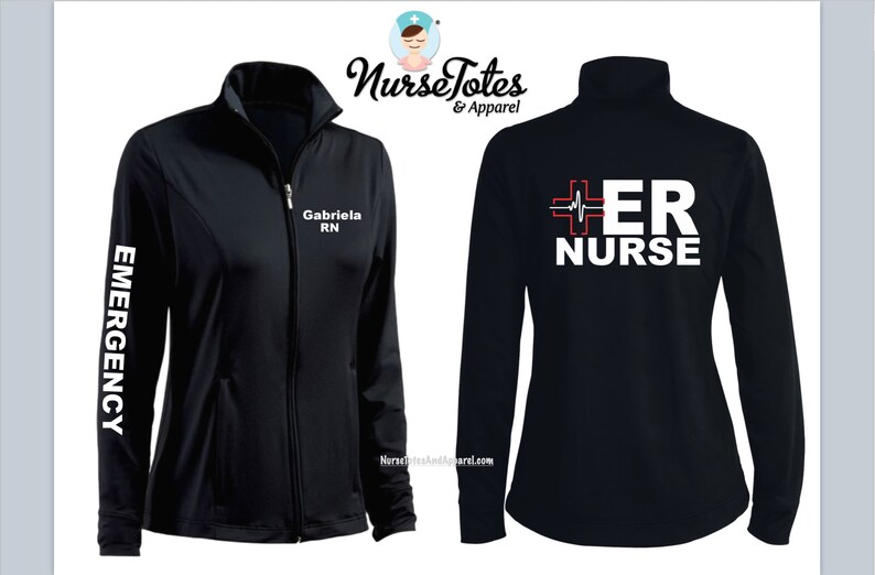 Emergency Nurse Jacket ER Jacket Fitness Apparel Etsy