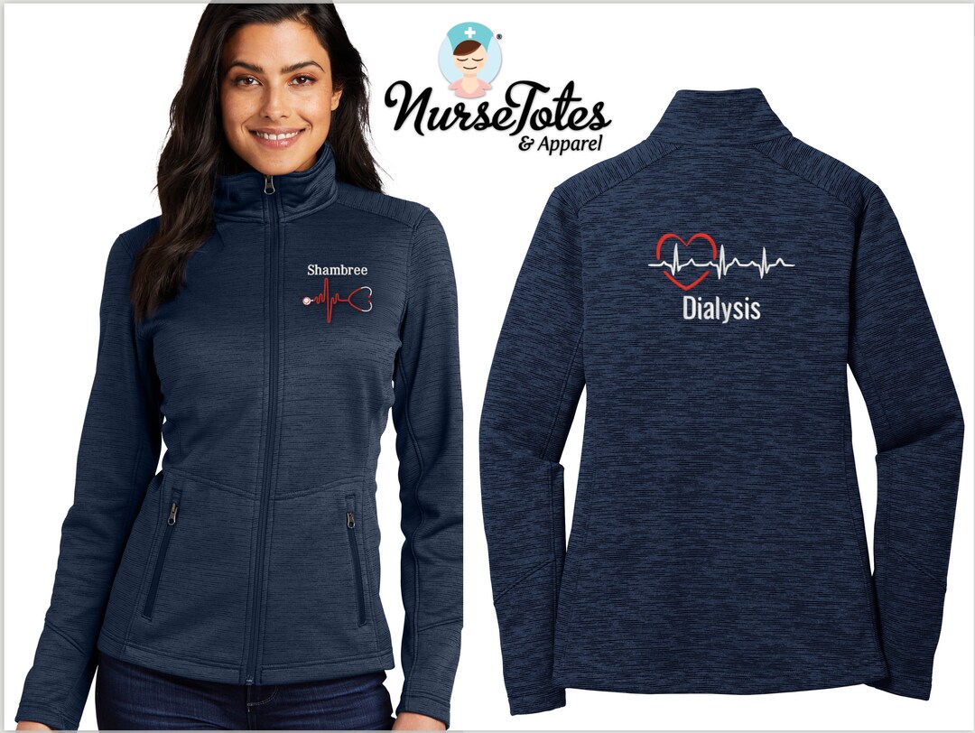 Dialysis Jacket Embroidered Women's Jackets Etsy