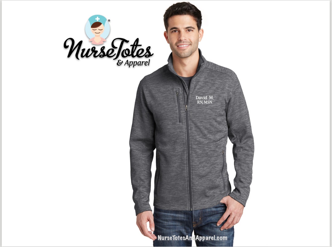 Men's Nurse Medical Fleece Jacket Nursing Jacket Gift Custom