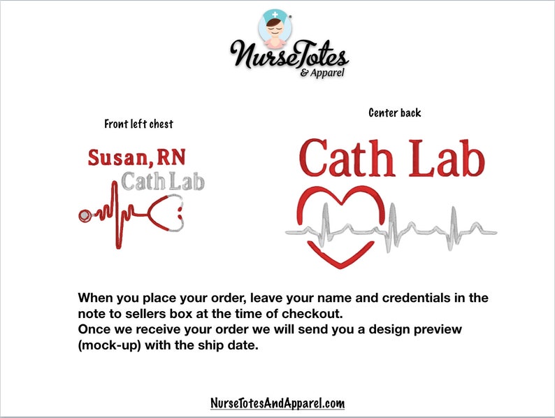 Cath Lab Nurse Jacket Embroidered Cath Lab Nurse Jacket Etsy