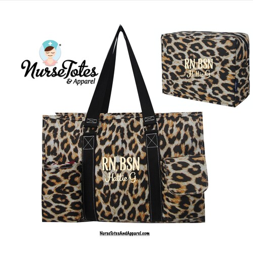 Personalized Nurse Tote Bag Handbag With Heart Stethoscope Etsy