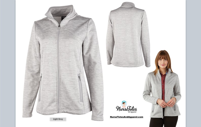 Medical Fleece Jacket Healthcare Jacket Personalized With Etsy