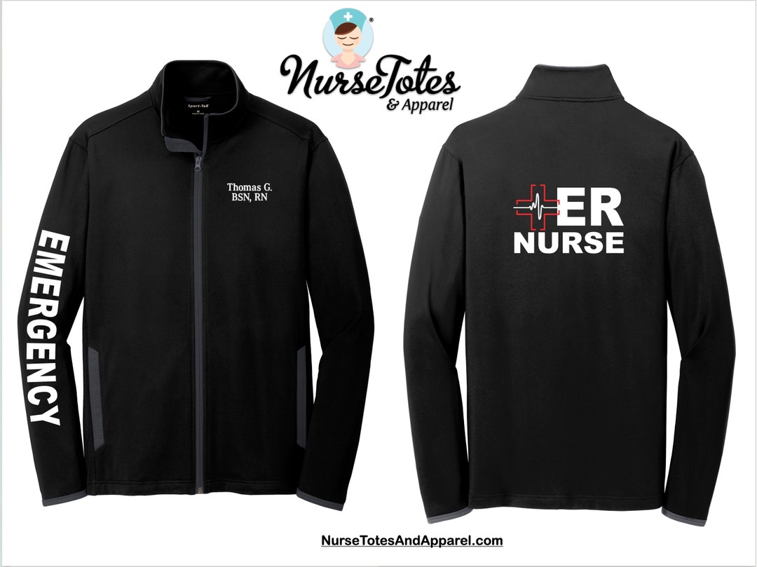 ER Nurse Jacket Men's Fitness Emergency Jacket Sport Wick Jacket