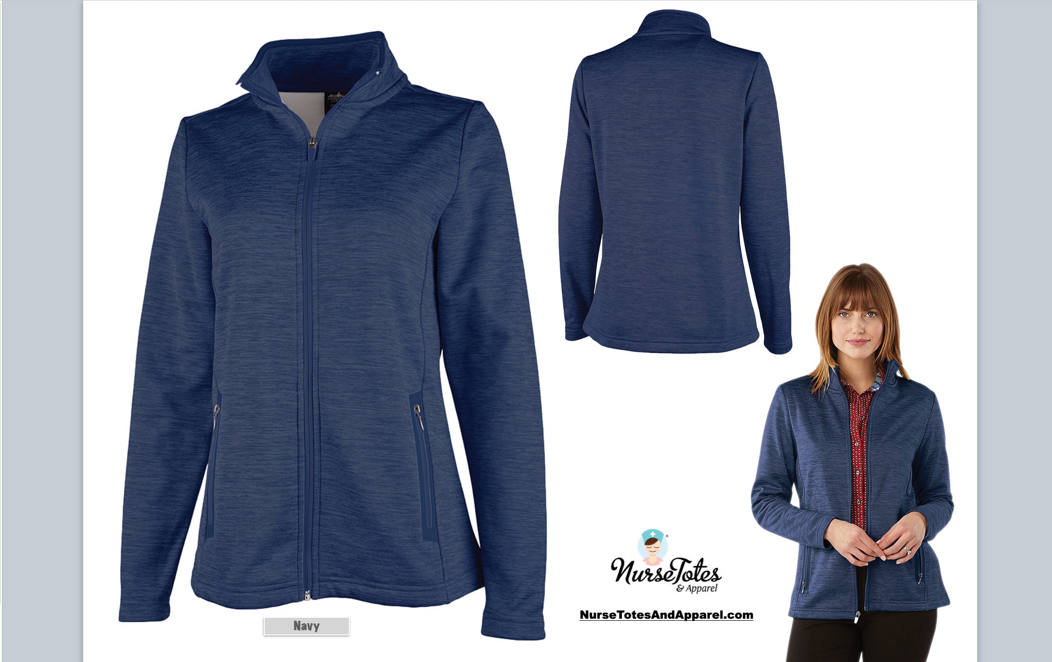 Medical Fleece Jacket Healthcare Jacket Personalized with Etsy