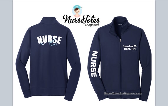 Custom Fleece Nurse Jacket 3XL