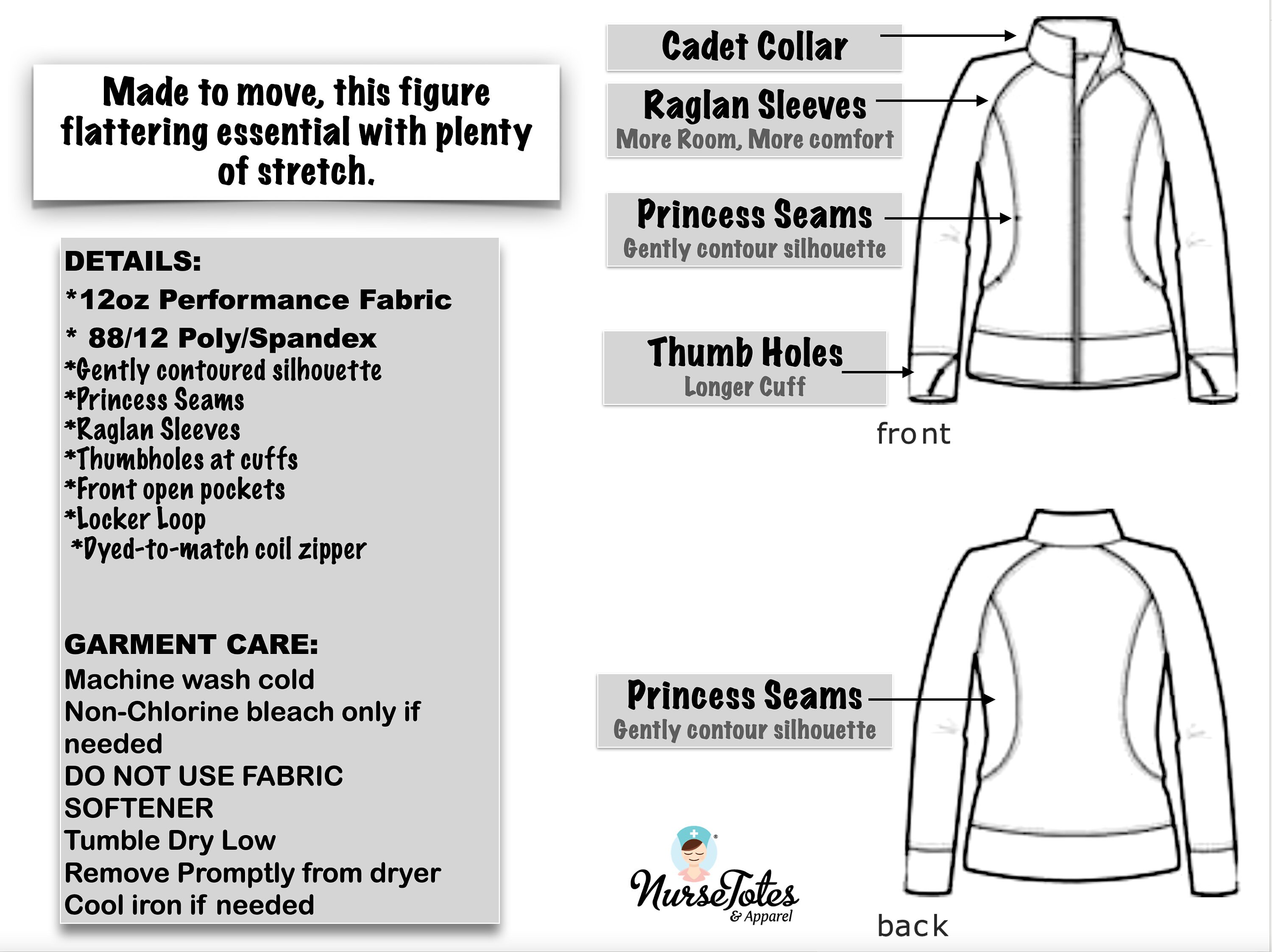 Medical Assistant Jacket MA Warm 12oz Performance Fabric Etsy