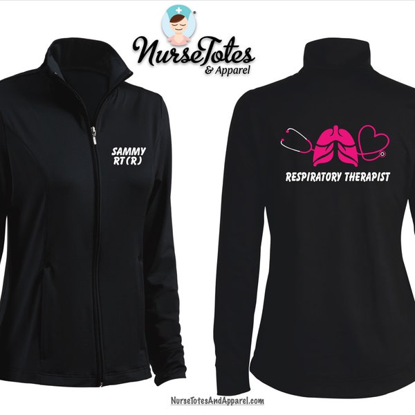 Respiratory Nurse Jacket - Fitness Jacket - Personalized