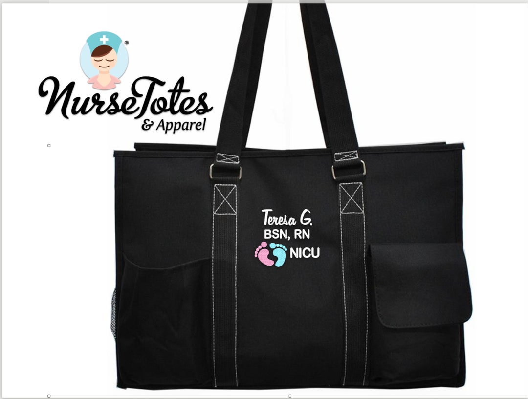 Personalized L&D Nurse Work Totes Embroidered Gifts for Her Etsy