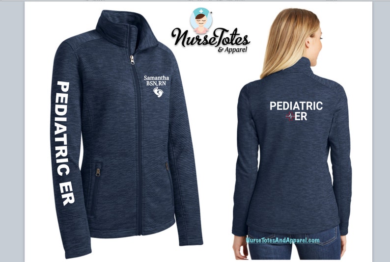 Pediatric ER Jackets Pediatric Nurse Jacket Personalized Etsy