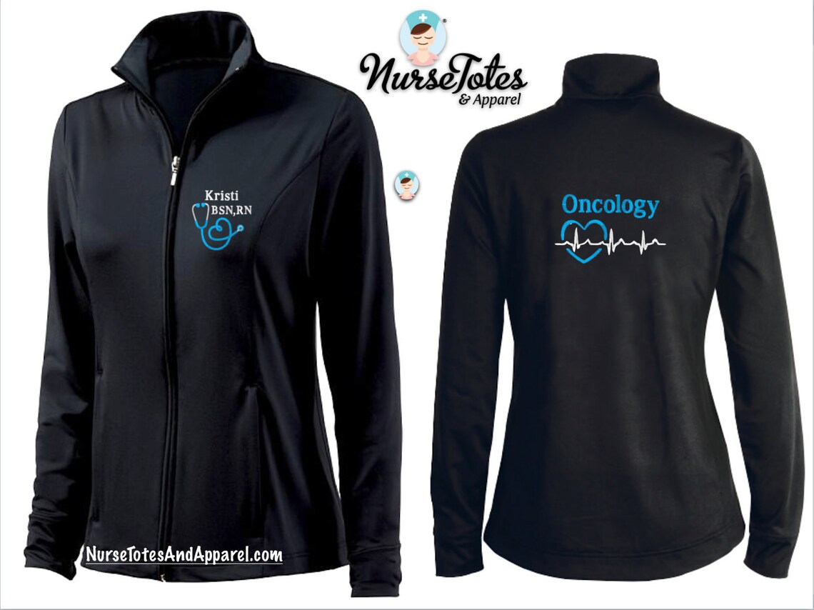 Oncology Nurse Jacket Nurse Apparel Personalized With Etsy