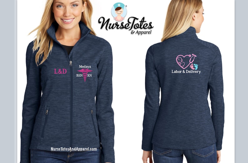 Labor and Delivery Jacket Nurse Jacket Embroidered Nurse Etsy