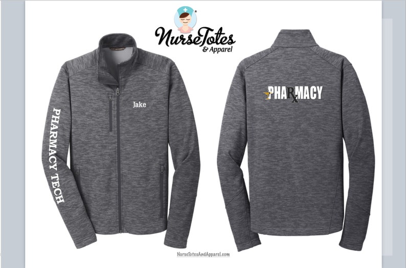 Pharmacy Tech Jacket Pharmacy Men's Pharmacy Coat Etsy