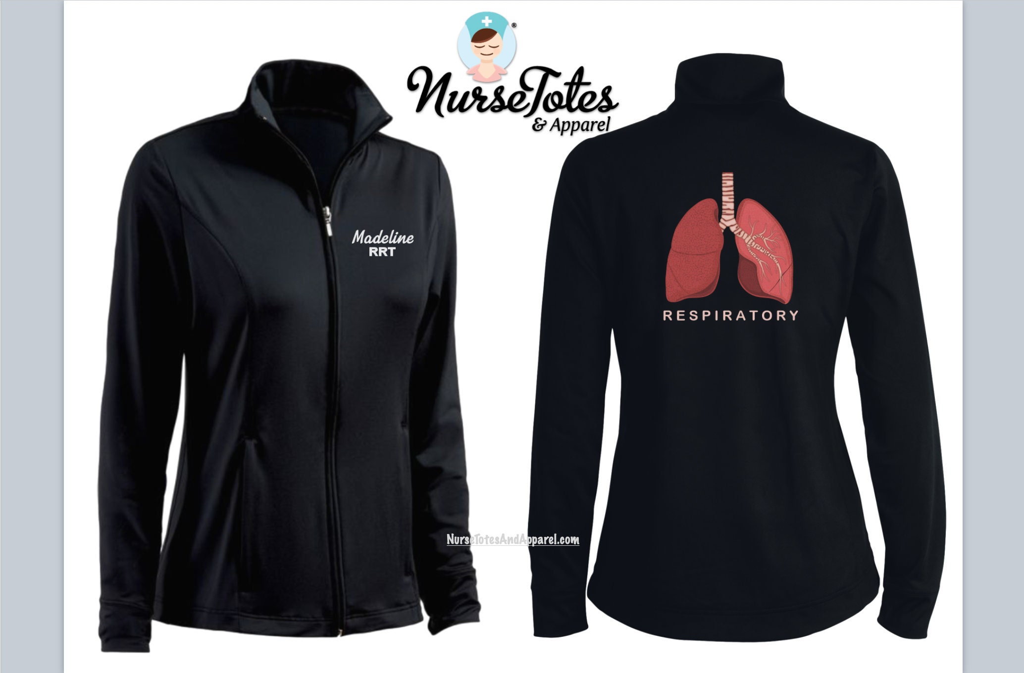 Respiratory Therapist Jacket Fitness Jacket Personalized Etsy