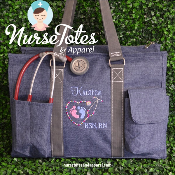 Nurse Purse - Medical Tote Bag - Fun Designs - Gifts For Her - Personalized - Organizational Tote