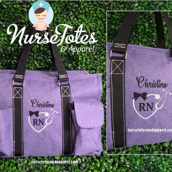 Clinical Bag - Nurse Tote Bag - Student Organizational Tote - Gift For Her - Personalized