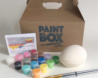 DIY - Ceramic Egg Jewelry Box, Paint Box Kit, Keepsakes, Handmade Gift, Pottery, Craft Kit