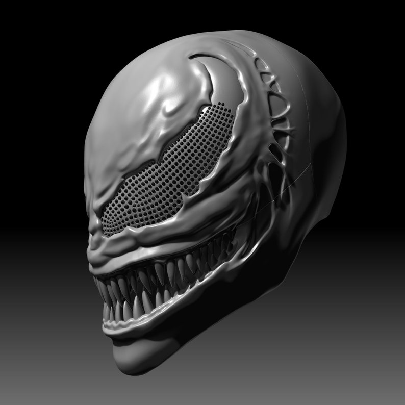 Маска 5 дата выхода 2025. Venom 3d model. сварочная маска веном. маска мэнпо.