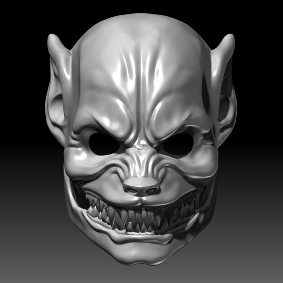 werwolf maske 3d druckbare modell etsy