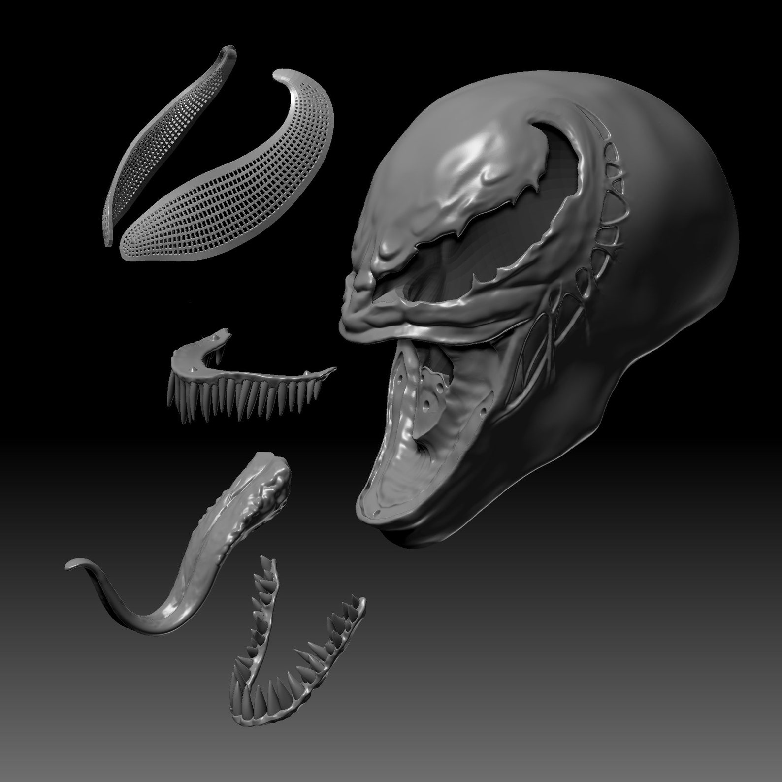 Venom Mask 3D printable model | Etsy