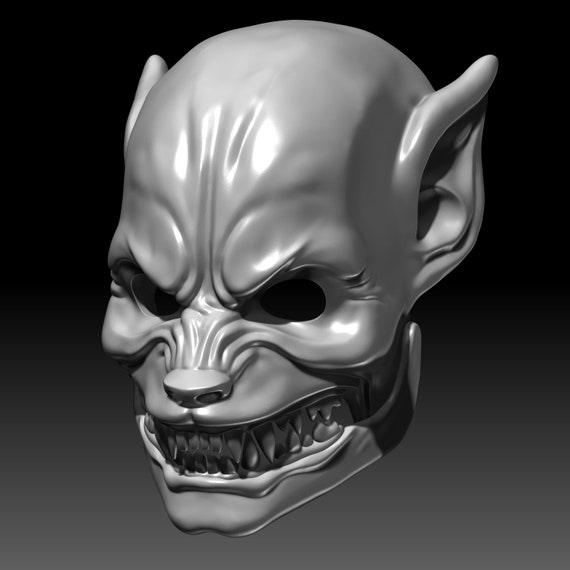 werwolf maske 3d druckbare modell etsy