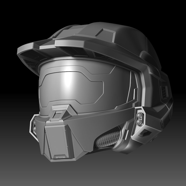 Master Chief Helmet Halo Infinite modelo imprimible 3D Etsy