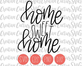 SVG Home Sweet Home Quote Cutting FILE Wood Sign - Etsy