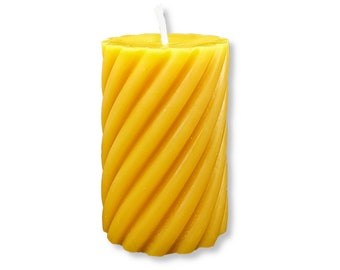 Bijenwaskaars | cheroot werd klein | 6,9 x Ø 4,5 cm | 99g | Handgemaakt | 100% bijenwas | Imkers uit het Beierse Woud | Kaars