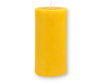 Beeswax candle | Stumpen XL | 13.2 x Ø 6.7 cm | Handmade | 100% beeswax | from the beekeeper from the Bavarian Forest | candle | wax candle