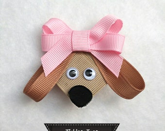 Gymboree Sweet Music Fashionable Fox Girl Girls Hair Barrette Bow NEW Ribbon