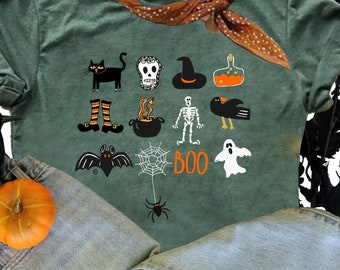 BOO ~ Halloween shirt, Fall Tee, cute women's shirt, women's halloween shirt, halloween shirt women, funny halloween shirt, fall shirt,