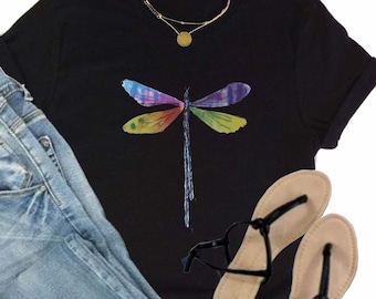 Dragonfly ~ Woman's Dragonfly T-shirt,Dragonfly Gift, Dragonfly Art,Dragonfly Image,Dragonfly Tshirt,,Dragonfly Shirt,Dragonfly boho shirt