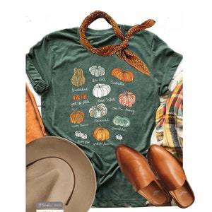 Patch citrouille ~ chemise citrouille, t-shirt Thanksgiving, chemise d'automne mignon, automne T, silhouette de citrouille, t-shirt en toile Bella, t-shirt graphique femme, t graphique