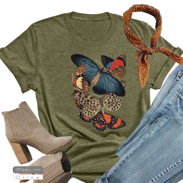 Butterfly Beauty ~ Womens Butterfly Tee, nature tee, butterfly t, butterfly shirt, wildlife tee, butterfly shirt, eco tee, nature gift