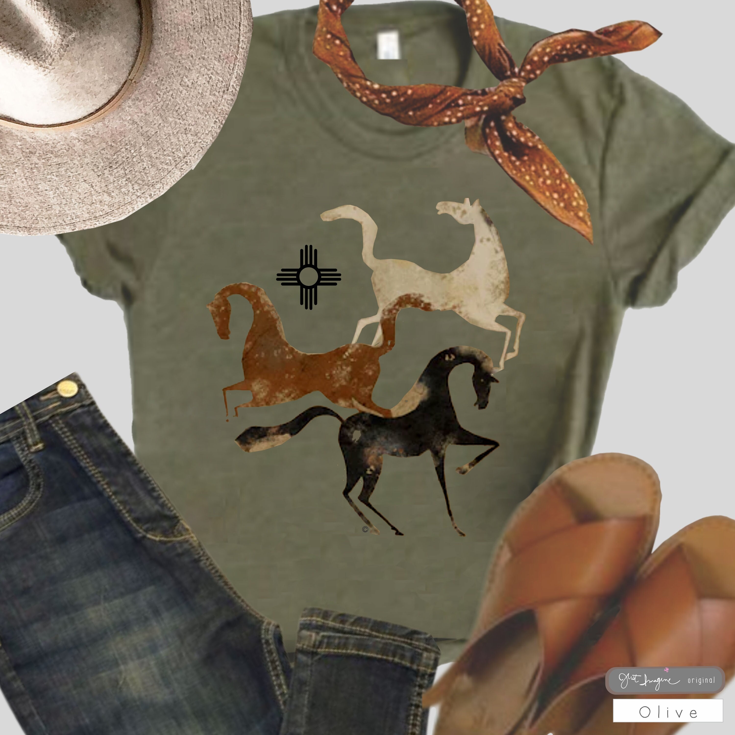 Camicia da donna Cowgirl Western Rodeo Lady Stampata in 3D Falso Paisley Bandana Grafica Wild West Festa a tema Concerto di campagna Maglietta semplice