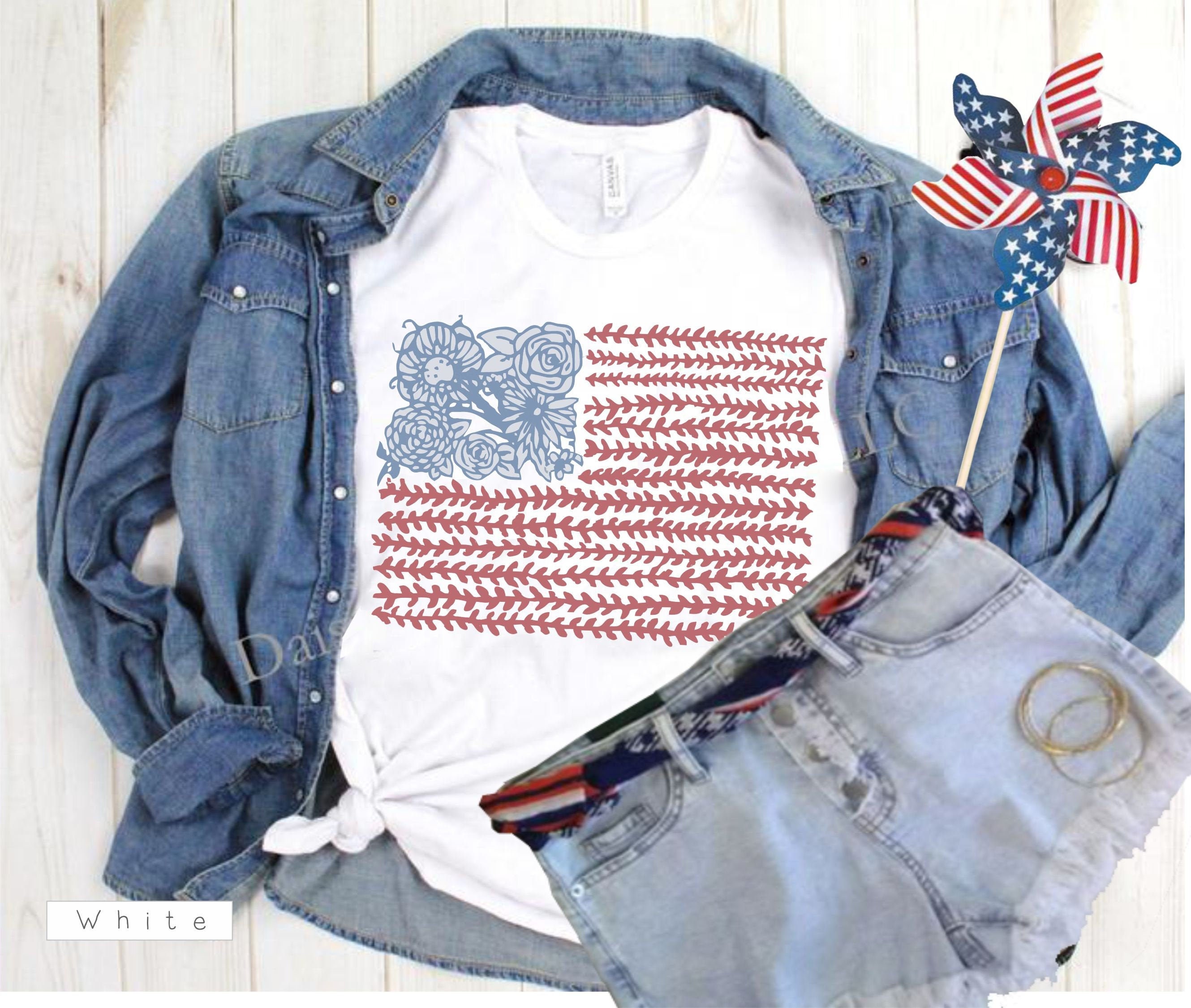 Floral Flag T-Shirt main image 1