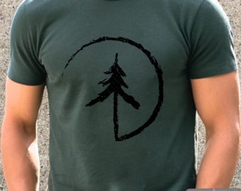 Standing Tall Tree Graphic Tee: Unisex Cotton Nature Shirt