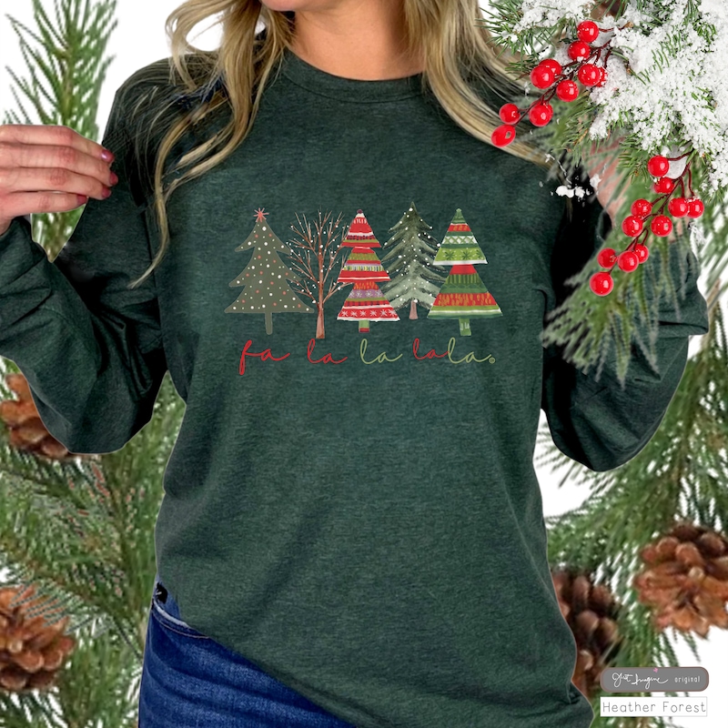 Pink Christmas Long Sleeve Tee