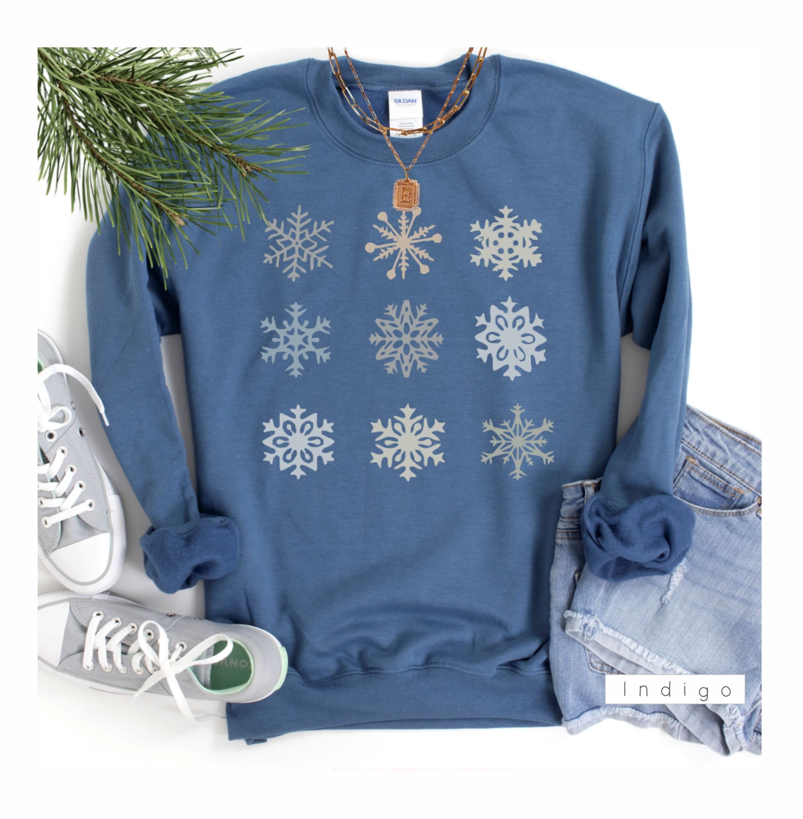 トップス SNOW FLAKE SWEAT SHIRTS Snowflake Sweat Shirt - Etsy