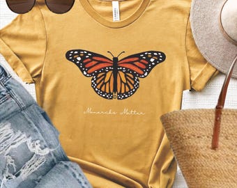 Monarchs Matter Graphic Tee: Eco-Friendly Butterfly Conservation Shirt Gift Ecology
