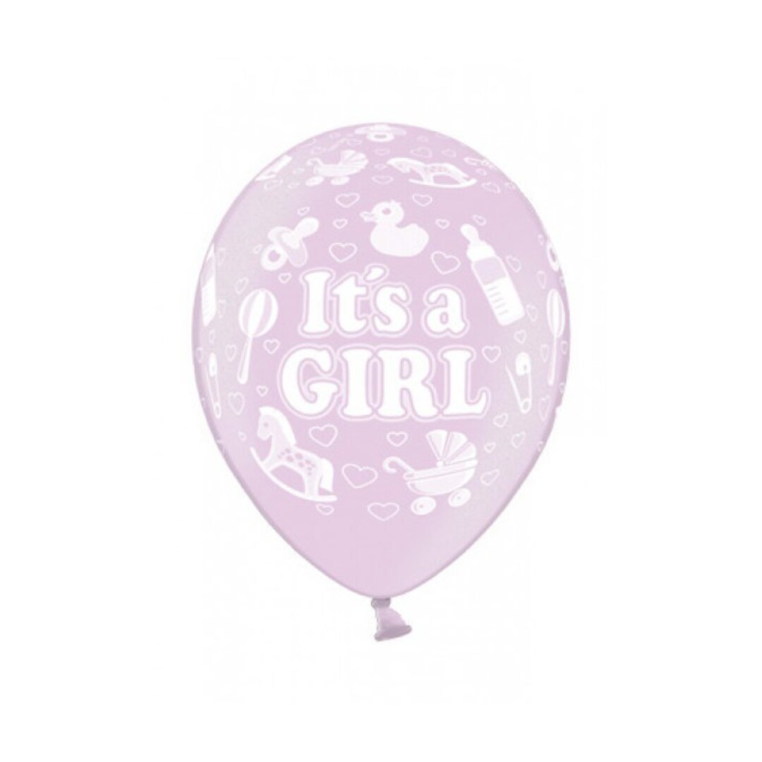 6 It's a Girl Balloons Baby Girl Shower Balloons It's Etsy