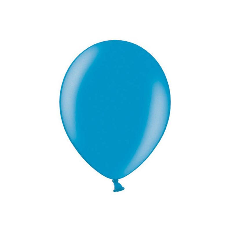 10 Cyan Balloons 12 Inch Balloon Metallic Balloons Navy Party | Etsy