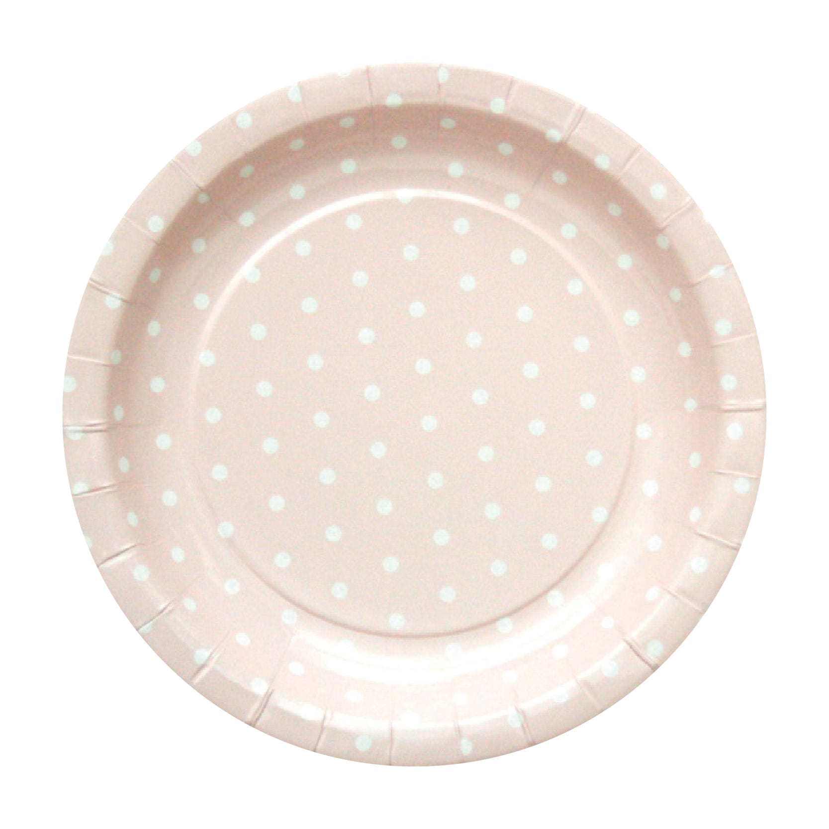10 Peach Polka Dot Paper Plates Peach Party Plates Peach Etsy