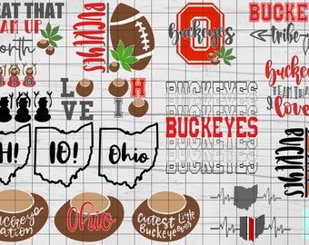 Ohio State Buckeyes Svg Etsy