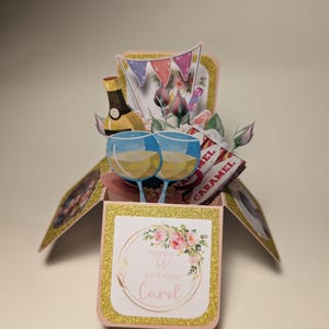 Lieblings Dinge Geburtstag Box Karte 3D Karte Mama Papa Sohn Tochter Enkel Kinder Freunde Lehrer Kann personalisiert werden