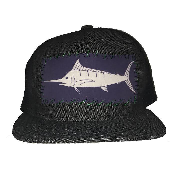 Blue Marlin Sundot Marine Patch Hat - Etsy