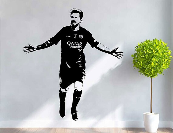 Lionel Messi Barcelona 2017 Wall Decal Decor Stickers Vinyl Sport