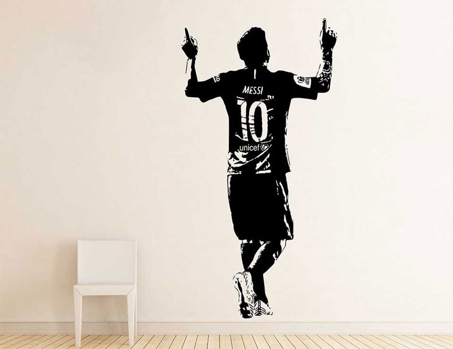Lionel Messi No 10 Soccer Football Player Sticker Vinyl Wall Etsy