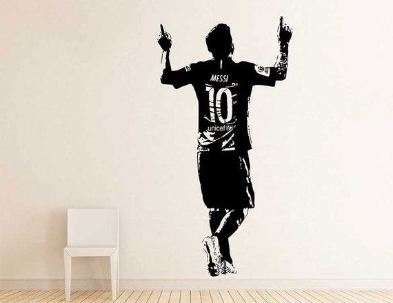 Lionel Messi Barcelona 2017 Wall Decal Decor Stickers Vinyl Sport