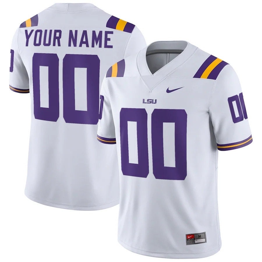 Men's LSU Tigers 2023 Football Let's Geaux Patch Jersey - All Stitched -  Nebgift