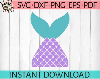 Mermaid Tail SVG, Mermaid SVG, Mermaid Tail, Mermaid Monogram, Summer SVG, Mermaid Clipart, Cricut Cut Files, Silhouette Cut Files, Svg File